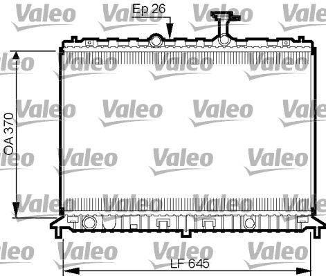 VALEO Chladič motora 735501 VALEO 735501 Chladič motora Kia Rio 2 originálne cena