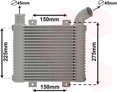 Vahejahuti VAN WEZEL 82004225 VAN WEZEL 82004225 HYUNDAI H-1 Kast 2000 Intercooler