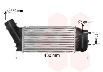 VAN WEZEL Ιντερκούλερ 40004335 VAN WEZEL 40004335 Ψυγείο αέρα υπερπλήρωσης Peugeot 307 Combi τιμες