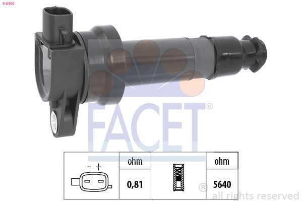 FACET Bobine 9.6395 9.6395 FACET Ontstekingsspoel Hyundai goedkoop