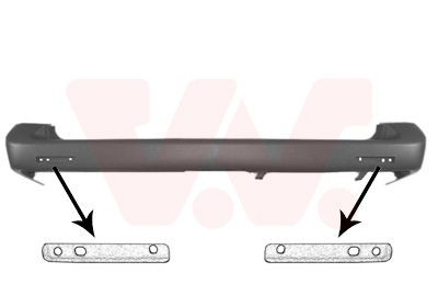 VAN WEZEL Zadný nárazník 5896540 VAN WEZEL 5896540 Nárazník Polo II Van (86CF) cena
