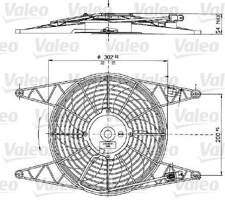 VALEO Ventilátor chladenia motora 698425 Ventilátor chladiča VALEO 406 698425 lacné