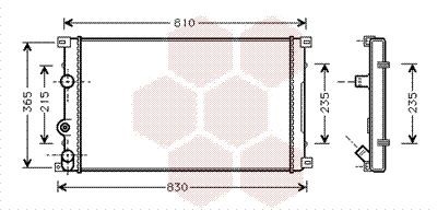 VAN WEZEL Radiators, Motora dzesēšanas sistēma 43002276 Ūdens radiatori VAN WEZEL VIVARO 43002276 lēti