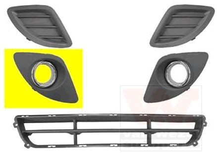 VAN WEZEL Ventilasjonsgitter 8353594 Sportsgrill VAN WEZEL OPTIMA 8353594 billige