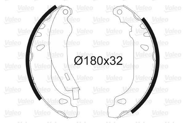 VALEO Σετ σιαγόνων φρένων 562084 562084 Σιαγόνων φρένων CITROËN VISA VALEO