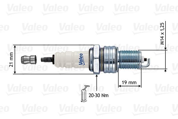 VALEO Vela de ignição 246860 Vela de ignição VALEO Suzuki ALTO 246860