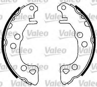 VALEO Remmenset, trommelrem 553714 553714 Remschijf, trommelrem CITROËN JUMPER VALEO