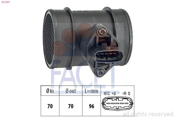 FACET Luchtmassameter (LMM) 10.1257 10.1257 Luchtmassameter HYUNDAI ix20 FACET