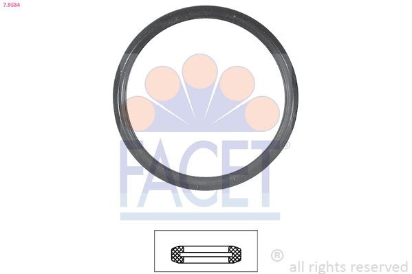 FACET Blīve, Termostats 7.9584 7.9584 Dzesēšanas šķidruma sistēmas blīvēšana FACET HYUNDAI GETZ