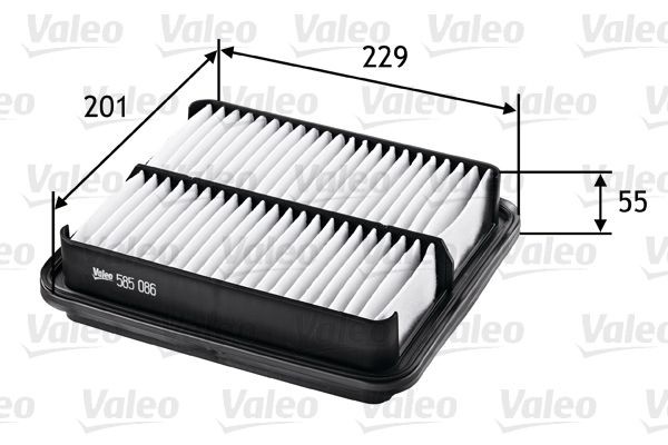 VALEO Õhufilter 585086 Õhufilter VALEO Suzuki VITARA 585086