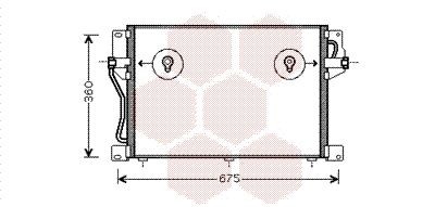 VAN WEZEL Condensor voor airco 59005077 Volvo V90 Hatchback Condensor voor AC VAN WEZEL 59005077