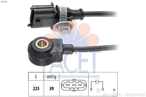 FACET Klopfsensor 9.3034 9.3034 Klopfsensor FACET MITSUBISHI PAJERO PININ