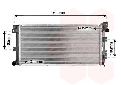 VAN WEZEL Radiateur 07002033 Radiateur, koelvloeistof Chrysler GS 07002033 VAN WEZEL