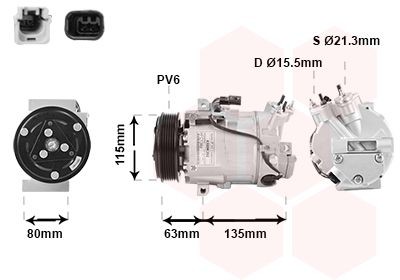 VAN WEZEL Compressor, ar condicionado 4300K392 Compressor de climatização VAN WEZEL CLIO 4300K392 baratos