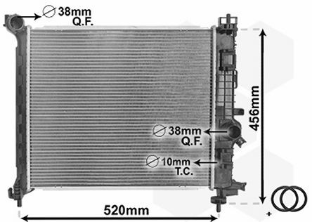 VAN WEZEL Radiators, Motora dzesēšanas sistēma 37002562 Dzesēšanas radiatori VAN WEZEL Opel VIVARO 37002562