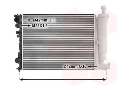 VAN WEZEL Radiateur du moteur 09002077 VAN WEZEL 09002077 Module de refroidissement Peugeot Expert 224 prix