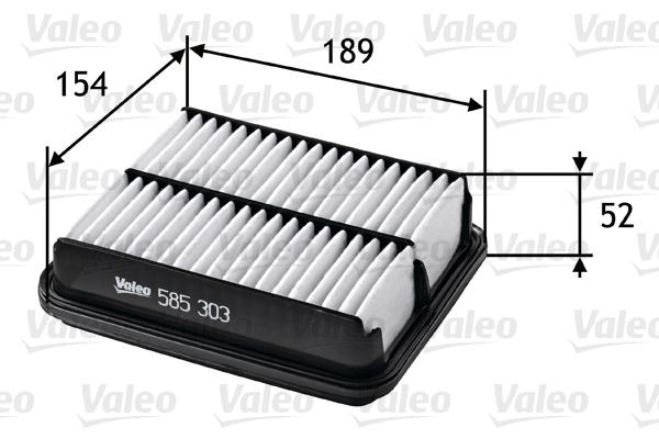 VALEO Ilmansuodatin 585303 585303 VALEO Ilmansuodattimet SUZUKI VITARA