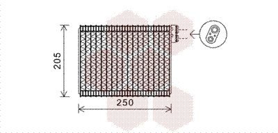 VAN WEZEL Verdampfer, Klimaanlage 4000V352 4000V352 Klimaverdampfer VAN WEZEL JEEP COMPASS