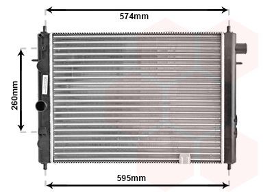 VAN WEZEL Radiateur 37002055 VAN WEZEL 37002055 Radiator Opel Commodore B prijs