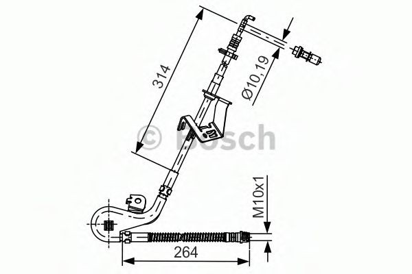 BOSCH Pidurivoolik 1 987 481 428 hind Pidurivoolik Citroën RE_ 1 987 481 428 BOSCH