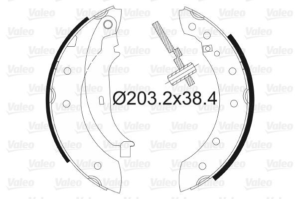 VALEO Bremsesko sett 562581 562581 Bremseskosett MERCEDES-BENZ GLA VALEO