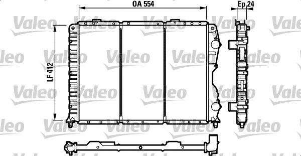 VALEO Kylare 732547 732547 VALEO Vattenkylare Alfa Romeo