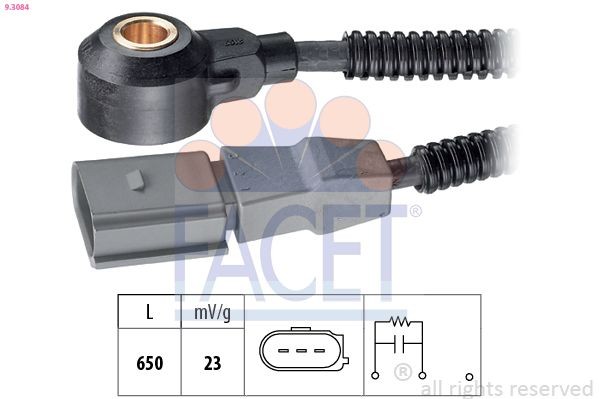 FACET Klopfsensor 9.3084 Klopfsensor FACET Peugeot 309 9.3084