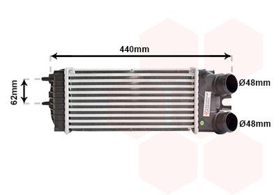 Intercooler VAN WEZEL 09004269 VAN WEZEL 09004269: Intercooler Citroen XSARA 2011