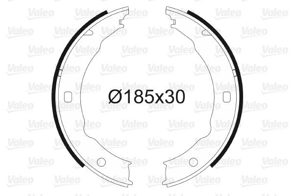 VALEO Σετ σιαγόνων φρένων, χειρόφρενο 562738 562738 Χειρόφρενο VALEO TOYOTA C-HR