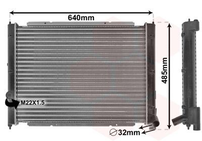 VAN WEZEL Engine radiator 58002034 VW CC VAN WEZEL radiator 58002034