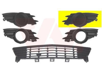 Bumper grill VAN WEZEL 3782591 VAN WEZEL 3782591 Bumper grill Opel MERIVA 2015