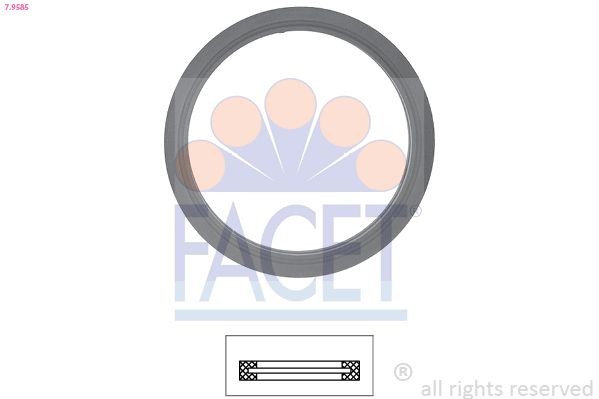 FACET Pakking, thermostaat 7.9585 7.9585 Koelwaterpakking SUBARU VANILLE Bus FACET