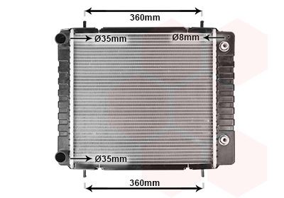 VAN WEZEL Radiateur 02002082 Land Rover FREELANDER Radiator VAN WEZEL 02002082