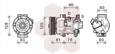 VAN WEZEL Compressore aria condizionata 5300K581 5300K581 Compressore aria condizionata VAN WEZEL TOYOTA C-HR costo