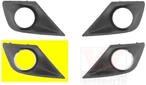 VAN WEZEL Grelha de ventilador, pára-choques 4033596 VAN WEZEL 4033596 Grelha de ventilador, pára-choques PEUGEOT 207 Sedan 1.4 73 cv 2009