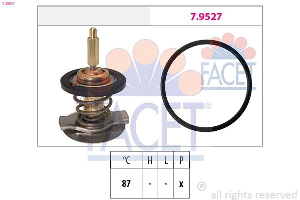FACET Thermostaat, koelvloeistof 7.8807 7.8807 Koelwaterthermostaat MERCEDES-BENZ SPRINTER FACET