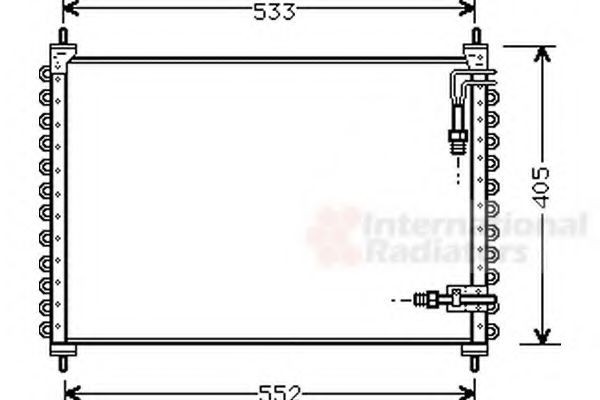 VAN WEZEL Kondenzátor klimatizácie 59005075 VAN WEZEL 59005075 Kondenzátor klimatizácie
