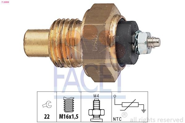 FACET Sensore temperatura olio 7.3099 FACET 7.3099 Sensore temperatura olio Peugeot 206 Sedan prezzo
