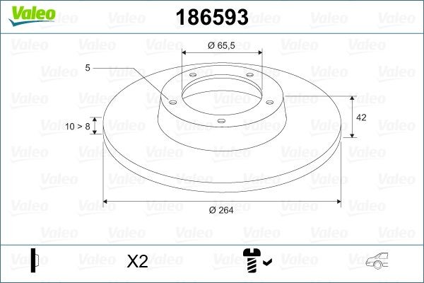 VALEO Piduriketas 186593 Pidurikettad VALEO FRONTERA 186593 odav