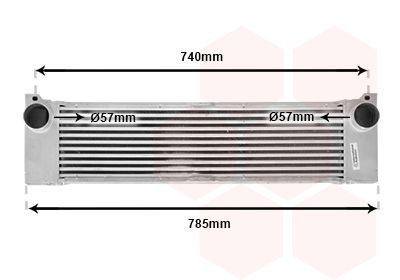 Vahejahuti VAN WEZEL 30004473 VAN WEZEL 30004473: Õhuradiaator Mercedes VIANO 2008