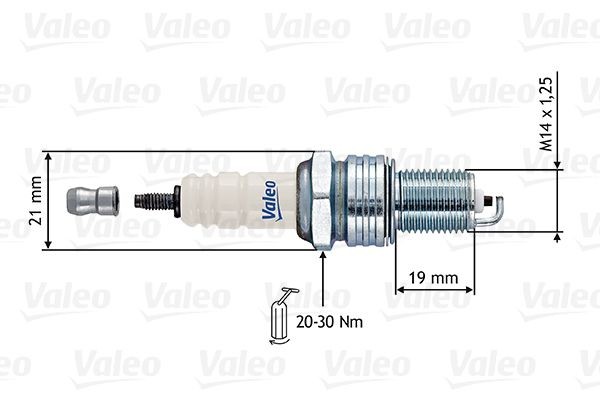 VALEO Spark plug 246874 PORSCHE 928 VALEO spark plugs 246874