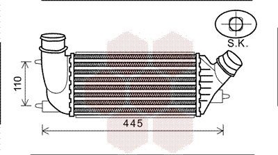VAN WEZEL Intercooler 09004270 VAN WEZEL 09004270 Intercooler Chevrolet CAMARO originale