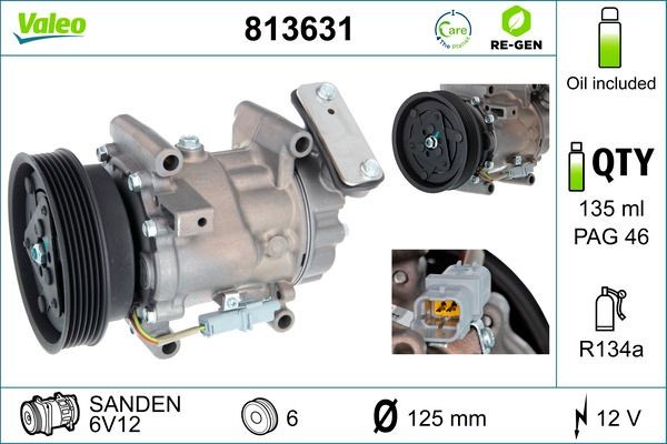 VALEO Aircopomp 813631 Airco-compressor VALEO KADJAR 813631 goedkoop