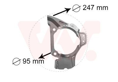 VAN WEZEL Plekk, piduriketas 1754371 VAN WEZEL 1754371 Plekk piduriketas Alfa Romeo 146 930 hind