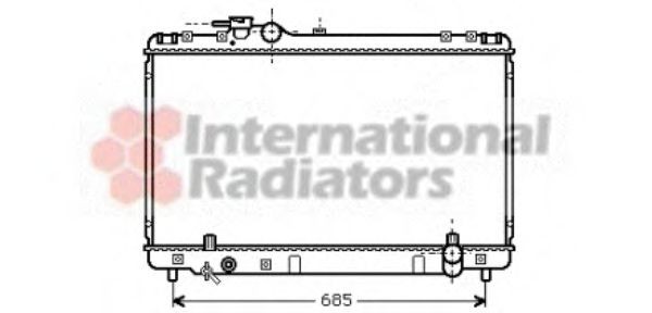 Radiator, motorkjøling VAN WEZEL 53002234 VAN WEZEL 53002234: Radiator motor Toyota SUPRA 2002