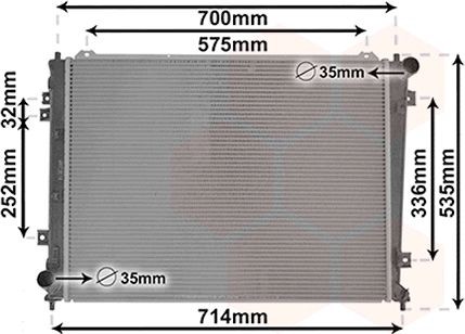 Radiator, motorkjøling VAN WEZEL 83002162 VAN WEZEL 83002162 Radiator motor KIA CARENS 2012