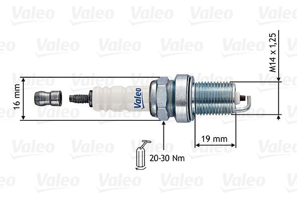 VALEO Tennplugg 246880 Tennplugger VALEO Subaru LEVORG 246880