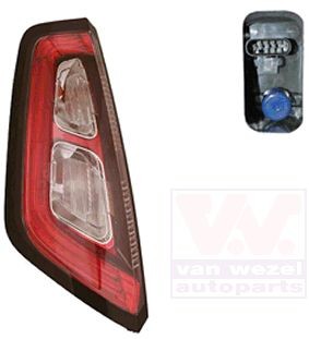 Bakljus VAN WEZEL 1619921 VAN WEZEL 1619921 Baklysen FIAT PUNTO 2018