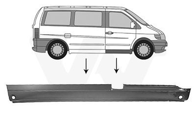 Sottoporta VAN WEZEL 3078102 VAN WEZEL 3078102 Lamiera ingresso abitacolo Mercedes-Benz SLK 2020