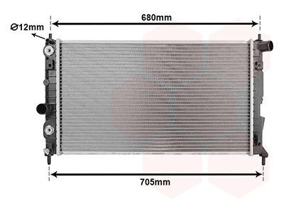 Engine radiator VAN WEZEL 47002037 VAN WEZEL 47002037 2000 SAAB 9-5 radiator replacement